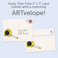 Load image into Gallery viewer, The envelope for Tree-Free’s Got It Nailed Husband card, along with the following text: “Every Tree-Free 5x7 card comes with a matching ARTvelope!”