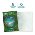 Load image into Gallery viewer, The cover and inside of Tree-Free’s Day And Night card, along with the following text: “6 greeting cards, 6 matching envelopes”