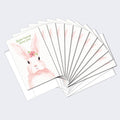 Load image into Gallery viewer, Pink Bunny 12 Pack Notecards