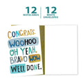 Load image into Gallery viewer, Woohoo Congrats 12 Pack Notecards