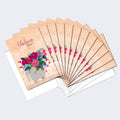 Load image into Gallery viewer, Floral Bouquet Elephant 12 Pack Notecards