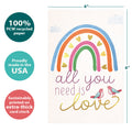 Load image into Gallery viewer, Love Rainbow 12 Pack Notecards