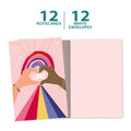 Load image into Gallery viewer, Heart Rainbow 12 Pack Notecards