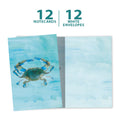 Load image into Gallery viewer, Blue Crab Boxed 12 Pack Notecards