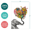 Load image into Gallery viewer, Love Elephant 12 Pack Notecards