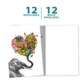 Load image into Gallery viewer, Love Elephant 12 Pack Notecards