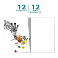 Load image into Gallery viewer, Checking in Giraffe 12 Pack Notecards