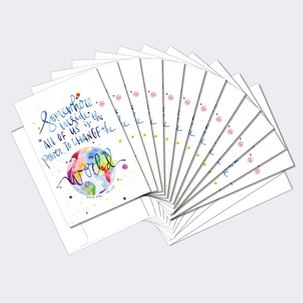 Change the World 12 Pack Notecards
