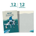 Load image into Gallery viewer, Cow Shark Fun Fact 12 Pack Notecards