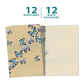 Load image into Gallery viewer, Blue Butterflies in Flight Boxed 12 Pack Notecards