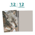 Load image into Gallery viewer, Wolf Pair Boxed 12 Pack Notecards