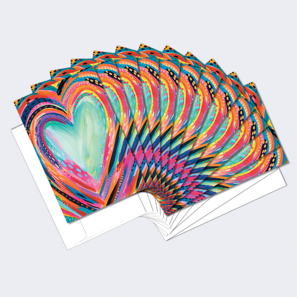 Artful Heart 12 Pack Notecards