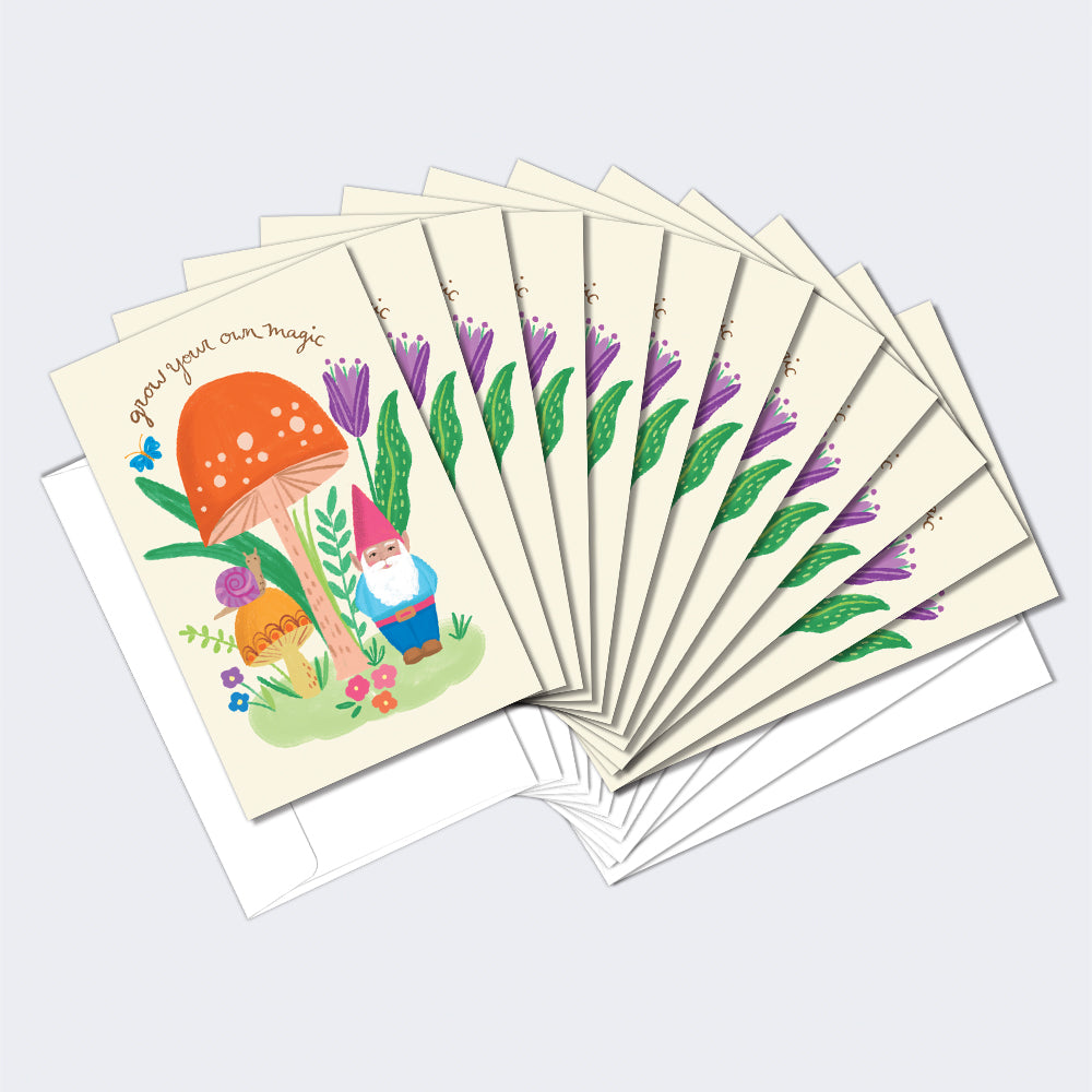Grow Your Own Magic 12 Pack Notecards