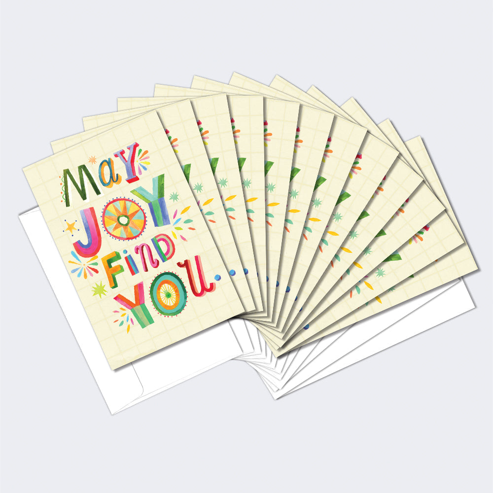 May Joy Find You 12 Pack Notecards