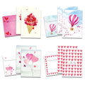 Load image into Gallery viewer, Watercolor Hearts Valentine's Day 8 Pack