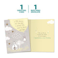 Load image into Gallery viewer, The cover and inside of Tree-Free’s A Little Blessing card, along with the following text: “1 greeting card, 1 matching envelope”