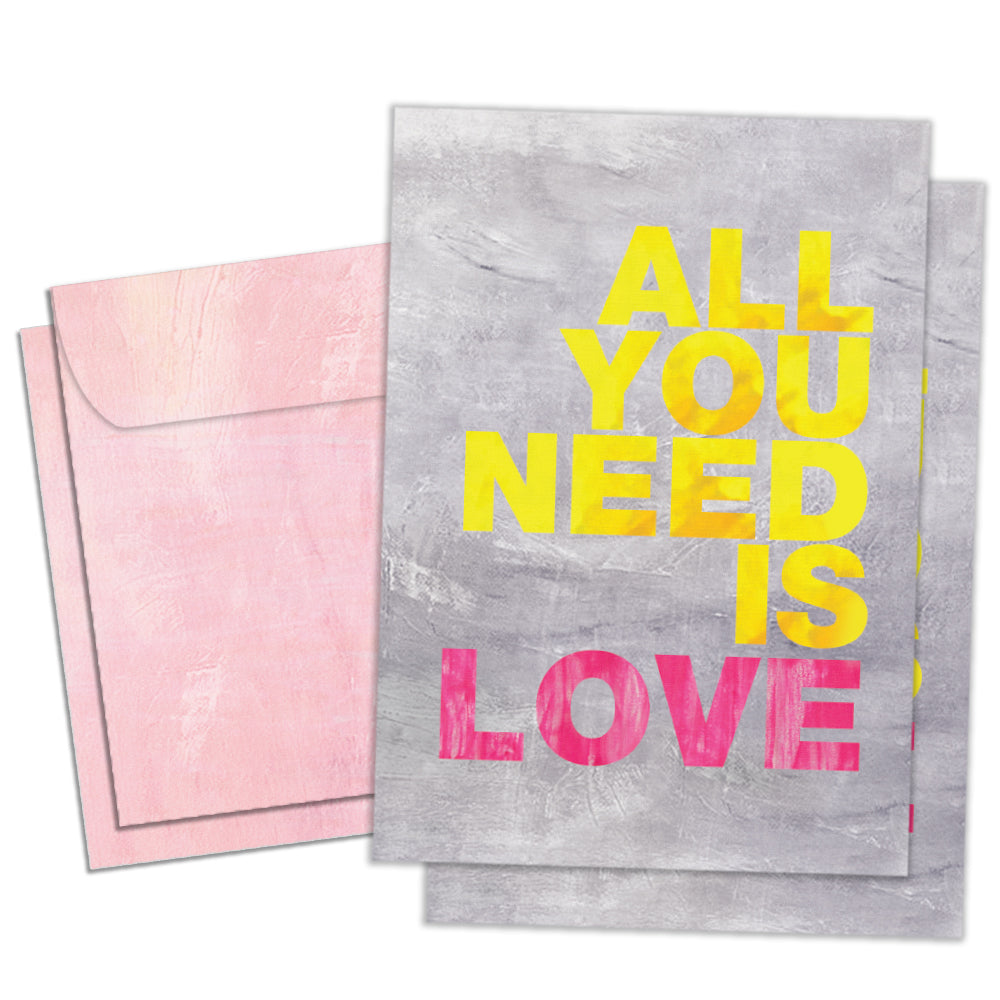 All You Need Is Love 2 Pack TreeFree Greetings