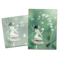 Load image into Gallery viewer, The cover of Tree-Free's Lily Of The Valley All Occasion Card card, along with its matching envelope.