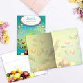 Load image into Gallery viewer, The inside of Tree-Free’s May Your Life Be card, with the cover and envelope in the background.