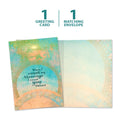 Load image into Gallery viewer, The cover and inside of Tree-Free’s When I Count My Blessings All Occasion Card card, along with the following text: “1 greeting card, 1 matching envelope”