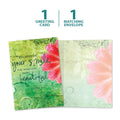Load image into Gallery viewer, The cover and inside of Tree-Free’s Your Smile All Occasion Card card, along with the following text: “1 greeting card, 1 matching envelope”