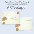 Load image into Gallery viewer, The envelope for Tree-Free’s Some People All Occasion Card card, along with the following text: “Every Tree-Free 5x7 card comes with a matching ARTvelope!”
