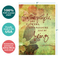 Load image into Gallery viewer, The cover of Tree-Free’s Some People All Occasion Card card with lines demonstrating its 5x7 dimensions, along with the following text: “100% PCW recycled paper, proudly made in the USA, sustainably printed on extra-thick card stock”