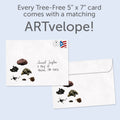 Load image into Gallery viewer, The envelope for Tree-Free’s Feeling Like Poop Get Well Card card, along with the following text: “Every Tree-Free 5x7 card comes with a matching ARTvelope!”