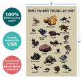 Load image into Gallery viewer, The cover of Tree-Free’s Feeling Like Poop card with lines demonstrating its 5x7 dimensions, along with the following text: “100% PCW recycled paper, proudly made in the USA, sustainably printed on extra-thick card stock”