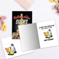 Load image into Gallery viewer, The inside of Tree-Free’s Grain Of Salt card, with the cover and envelope in the background.