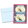 Load image into Gallery viewer, The cover of Tree-Free's Hot Flashdance card, along with its matching envelope.