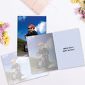 Load image into Gallery viewer, The inside of Tree-Free’s Born To Be Wild card, with the cover and envelope in the background.