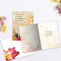Load image into Gallery viewer, The inside of Tree-Free’s Happiness Dragonfly Farewell Card card, with the cover and envelope in the background.