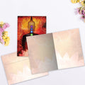 Load image into Gallery viewer, The inside of Tree-Free’s Divine Connected Strong All Occasion Card card, with the cover and envelope in the background.