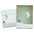 Load image into Gallery viewer, The cover of Tree-Free's Holy Night Christmas Card card, along with its matching envelope.