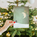 Load image into Gallery viewer, Lifestyle image(s) featuring Tree-Free's Holy Night Christmas Card card