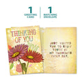 Load image into Gallery viewer, The cover and inside of Tree-Free’s Just A Little Note Friendship Card card, along with the following text: “1 greeting card, 1 matching envelope”