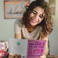 Load image into Gallery viewer, Lifestyle image(s) featuring Tree-Free’s Glitter Girls card