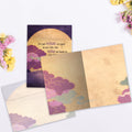 Load image into Gallery viewer, The inside of Tree-Free’s Not What But Who All Occasion Card card, with the cover and envelope in the background.