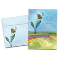 Load image into Gallery viewer, The cover of Tree-Free's Faith Friends Family Support Card card, along with its matching envelope.
