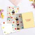 Load image into Gallery viewer, The inside of Tree-Free’s Mouse Wishes card, with the cover and envelope in the background.