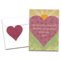 Load image into Gallery viewer, The cover of Tree-Free's Loved Well Pawprints card, along with its matching envelope.