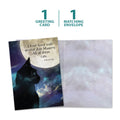 Load image into Gallery viewer, The cover and inside of Tree-Free’s Zen Cats All Occasion Card card, along with the following text: “1 greeting card, 1 matching envelope”