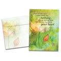Load image into Gallery viewer, The cover of Tree-Free's Memories Overflowing Sympathy Card card, along with its matching envelope.