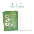 Load image into Gallery viewer, The cover and inside of Tree-Free’s Who Matters All Occasion Card card, along with the following text: “1 greeting card, 1 matching envelope”