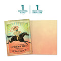 Load image into Gallery viewer, The cover and inside of Tree-Free’s Well Behaved Women All Occasion Card card, along with the following text: “1 greeting card, 1 matching envelope”