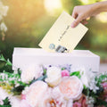 Load image into Gallery viewer, Lifestyle image(s) featuring Tree-Free’s Just Married Wedding Card card