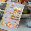 Load image into Gallery viewer, Lifestyle image(s) featuring Tree-Free’s Cozy Fall Thanksgiving Card card