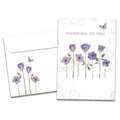 Load image into Gallery viewer, The cover of Tree-Free's Condolences Sympathy Card card, along with its matching envelope.