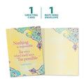 Load image into Gallery viewer, The cover and inside of Tree-Free’s Nothing Is Impossible Encouragement Card card, along with the following text: “1 greeting card, 1 matching envelope”